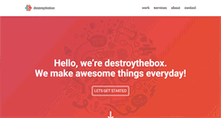 Desktop Screenshot of destroythebox.ca